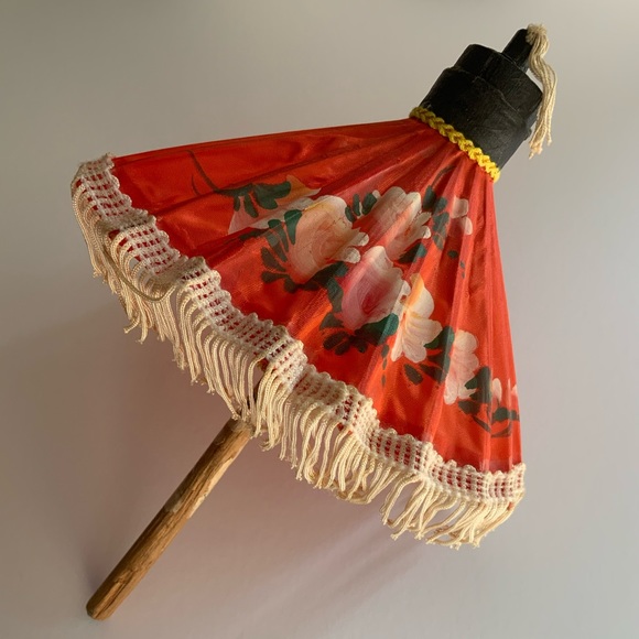 Handpainted Fabric Umbrella - Picture 2 of 7